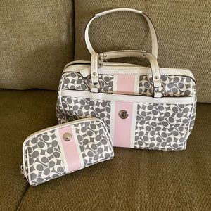 Coach Barrel Bag and Cosmetic Case